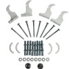 NRG White Radiator Bracket Set Suitable for Flat Oval Radiators