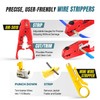 AMPCOM Ethernet Crimping Tool Kit 9-in-1 Pass Through RJ45/RJ11 Network