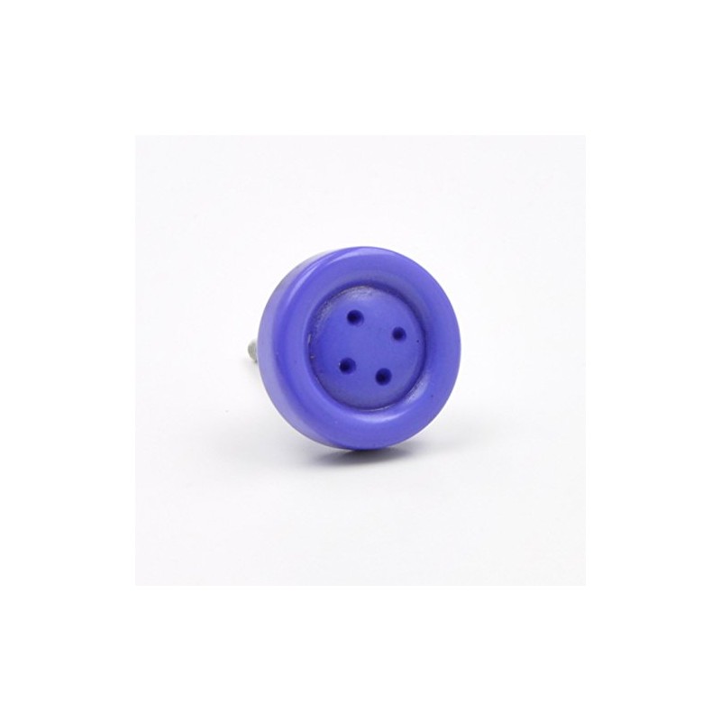 Purple Kids Button Knob, Pull, Handle, for Cupboards, Doors, Cabinets,