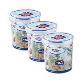 Lock & Lock Food Storage Container Freezer Container Round 1.4 Litres HPL933B Set of 3