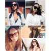 Gafas de sol vintage para mujer con diseño de mariposa