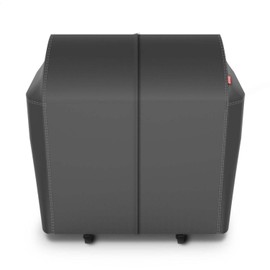 Coleman Revolution Heavy-Duty Cover for 3-Burner Dual Fuel BBQ Grill, Weather-Resistant and Durable Polyester Cover for Charcoal and Propane Combination Grills in Black