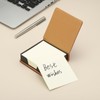PATIKIL 140 Sheets Leather Sticky Notes Holder, 10in Post Notes