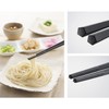 Akebono Sangyo PM-084 Round Noodle Chopsticks, Black, 7.5 inches (19