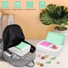 SFLHHDM Pencil Box, Double Layer Large Capacity, White Green, 1pcs