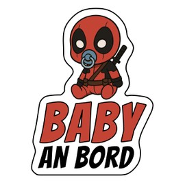 Baby on Board Aufkleber Auto, Superheldenbaby, Wetterfest und UV-Beständig aufkleber auto, Sticker Baby