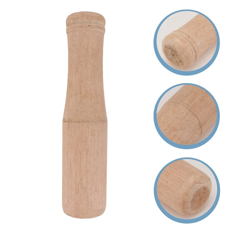 Luxshiny Wooden Pestle Muti-Functional Mini Natural Wooden Pestle Wooden Pestle