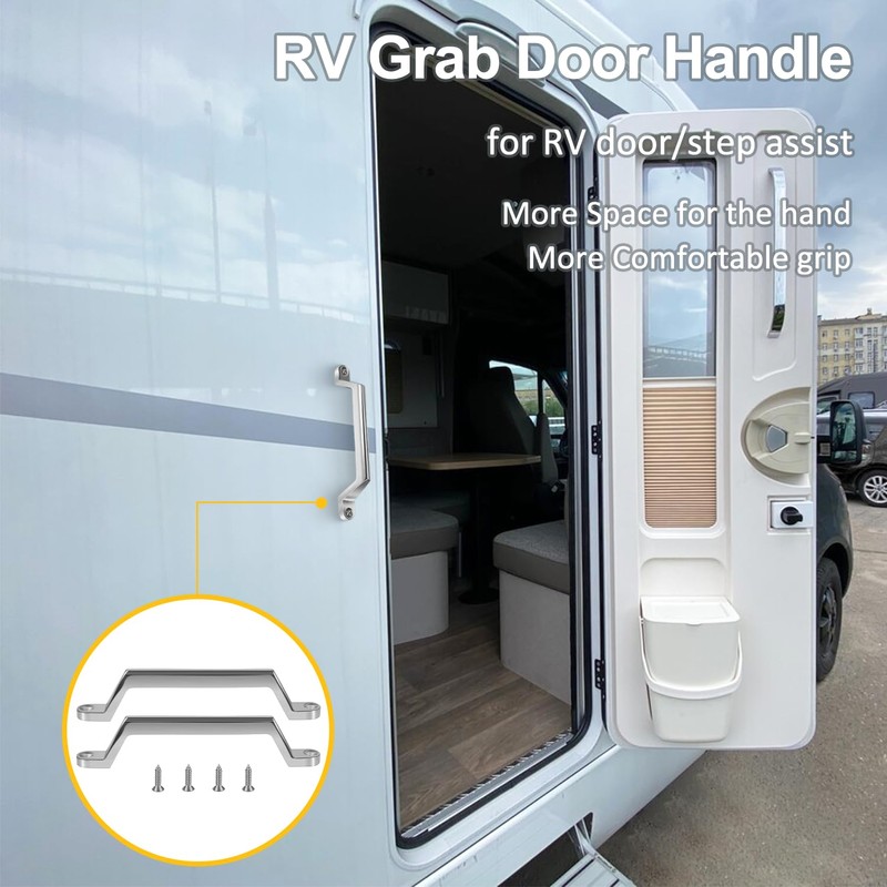 LAIKOU 2 Pack RV Grab Door Handle, Heavy Duty 304