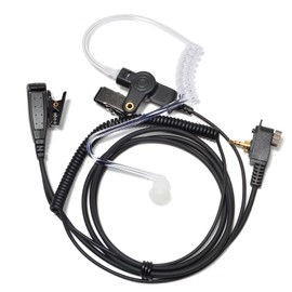 HYS Security Headset Compatible with Motorola MTH500 MTH600 MTH650 MTH800 MTH850 MTP850 MTS850 Radio with Sound Tube and PTT Button (Type 1)