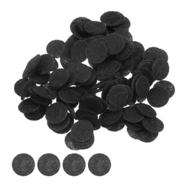 sourcing map 200pcs Round Felt Circles, 10mm 3/8" Pre Cut Craft Pads Non-Woven Mini Felt Fabric Circle for DIY Sewing Handcraft Cutting Projects Craft Finishing, Black
