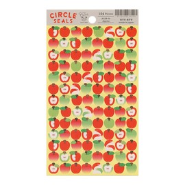 Circle Seal Basic Sticker [apple] RCSB-08