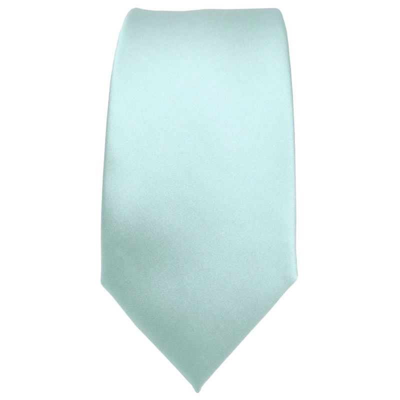 TigerTie Slim Satin Tie in Solid Colour in Various Colours