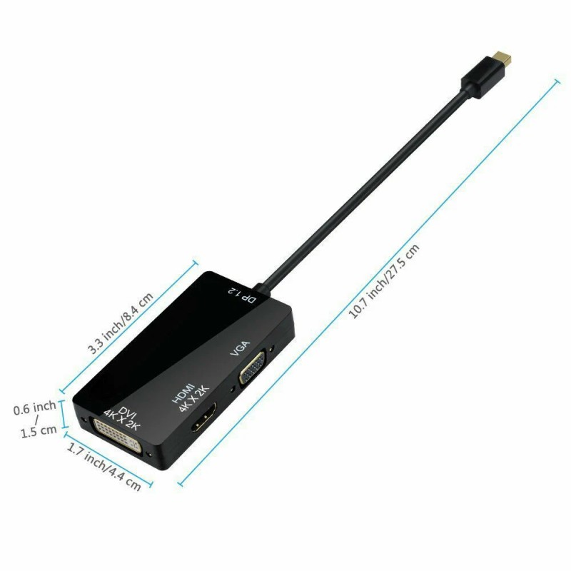 Unbranded/Generic Thunderbolt/Mi - MINI DP to HDMI Black