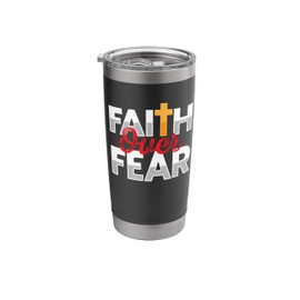 Christian Faith Jesus Cross Savior Bible Verse Shirt Stainless Steel Insulated Tumbler
