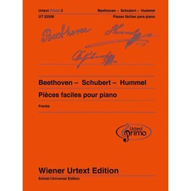 Beethoven - Schubert - Hummel: 26 leichte Klavierstücke mit Übetipps - Ausgabe mit französischem und spanischem Kommentar. Band 3. Klavier. (Urtext ... den Einstieg in die Klavierliteratur, Band 3)