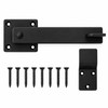 5 Inch Heavy Duty Barn Door Bolt Lock, Dark Brushed