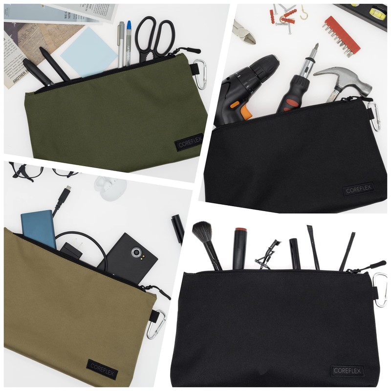 COREFLEX Premium Tool Pouch Zipper Bag, Small Tool Bag, Multipurpose