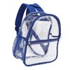 PVC Transparent Backpack Portable PVC Zipper Design High Capacity Clear