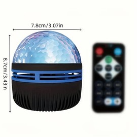 Multifunctional Water Ripple LED Night Light, USB Plug & Remote Control Projector, Desktop Decorative Atmosphere Light for Home, Party Decoration