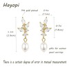 Pearl Earrings for Women Trendy,14K Gold Plated Prom Earrings Dainty