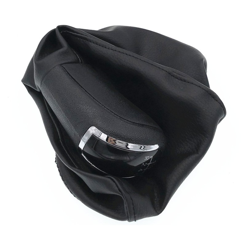 HZTWFC 6 Speed Black Car Gear Shift Knob Gaiter Boot
