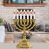 4.3" 7-Branch Hanukkah Menorah Candle Holder for Shabbat,Tabernacle, Menorahs for