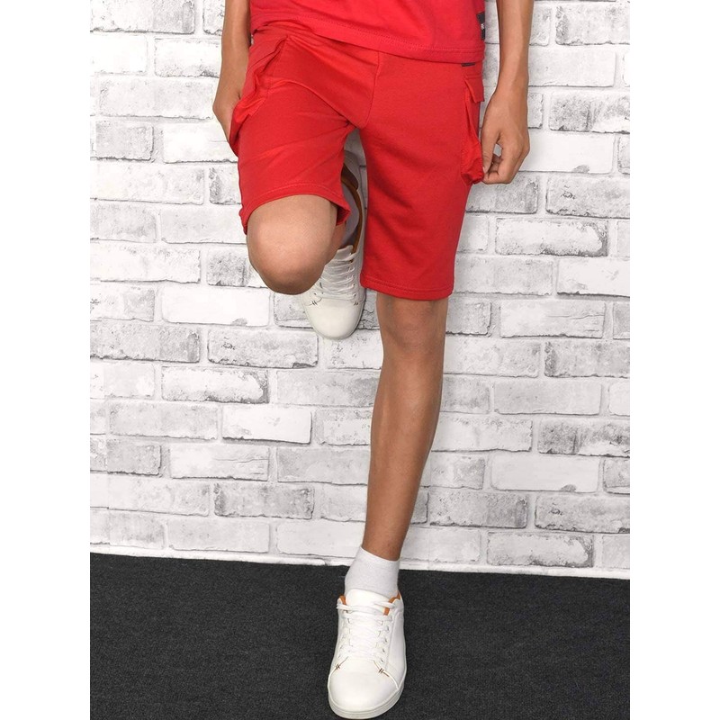 BEZLIT 30079 Boys' Cargo Shorts, red