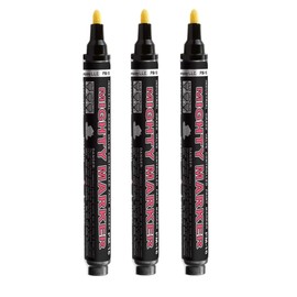 Arro-Mark PM-16 00116 Might Marker, Bullet Tip, Black Color, 3-Pack
