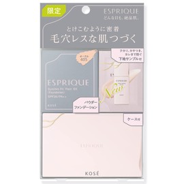Esprique Synchrofit Pact EX Limited Kit with Cosmetic Base Sample, 405 Ochre SPF26/PA++, Moist Pores, Uneven Color, Firmly Cover, Dullness, Dry