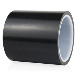 BOMEI PACK PTFE Glass Cloth Tape,High Temperature PTFE Tape Abrasion Resistant Surface Protection for Vacuum Sealer Machine (Black, 4inch x 33ft)