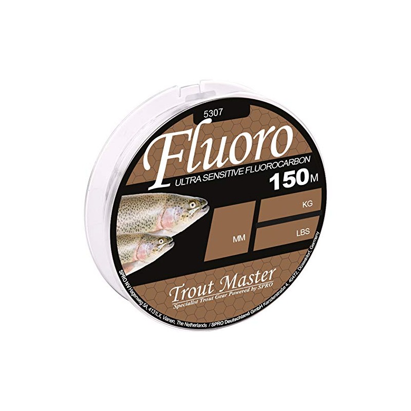 Trout Master Fluoro Mainline 150 m Fluorocarbon Cord Diameter /