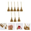 5Pcs Witch Broom, Miniature Broom Props Artificial Mini Broom Fairy