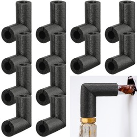 Frienda 12 Pack Pipe Insulation Foam Tube Elbow Insulation Tubing Elbows Water Freeze Protection Heat Preservation Foam Tube for Tubing Outdoor Water Pipe Insulation Water Pipe Protection (3/4 Inch)