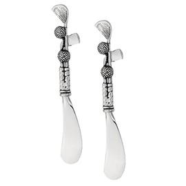 UPware 2-Piece Cheese and Butter Spreader Knives Zinc Alloy Cheese Spreader Set (Golf Clubs)