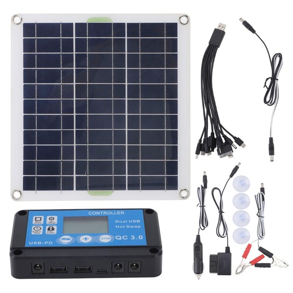 Haofy 200 W Solar Panel Kit, Efficient Solar Power Generation,