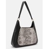 L.CREDI Hobo-Bag Natascha Women's Shoulder Bag Black/White, black-white