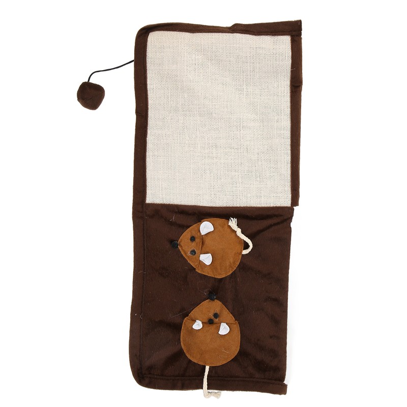 Cat Scratcher Mat Funny Cute Mice Decoration Ring Paper Natural