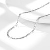 Bestyle Curb Chain Women's Men's Silver 925 Cuban Necklace Figaro