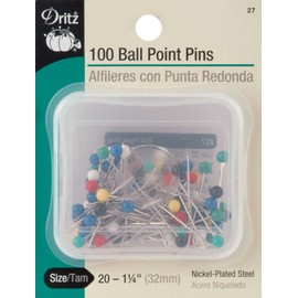 Dritz 27 Ball Point Pins, 1-1/4-Inch (100-Count)