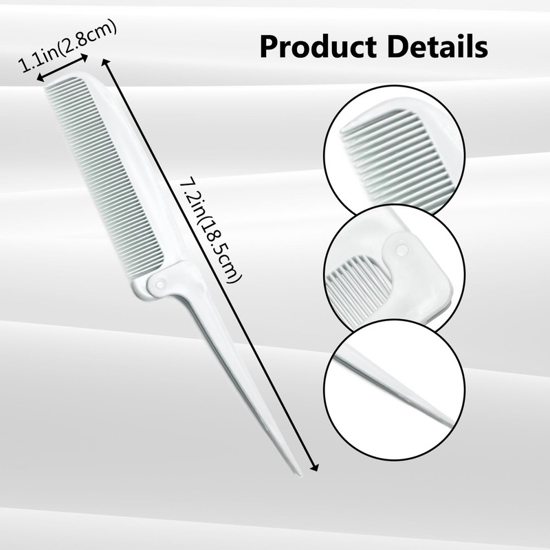 2 Pack Hair Parting Combs, Hair Styling Beauty Tools, Rat