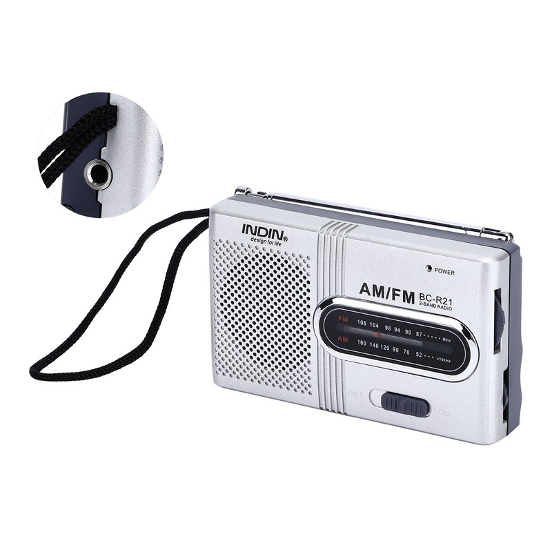 Portable Pocket Radio Mini Radio Player AM FM Compact Radio