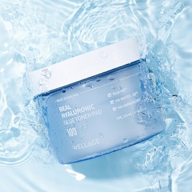 Wellage Real Hyaluronic Blue Toner Pads 70 sheets 210ml / Hyalsu / Quick dry pad / 웰라쥬 리얼 히알루로닉 블루 토너 패드 70매 210ml / 히알수 / 속건조패드