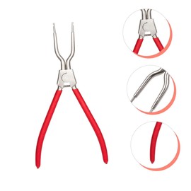 LIFKOME Professional Washer Spring Removal Tool Tub Spring Removal Tool Made of Metal Plastic