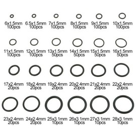 TA-VIGOR 1200Pcs Nitrile Rubber O-Rings, 24 Sizes Assorted Tap Washers Seals Spacers O-Rings Gasket kit, Metric Sealing Gasket for Hose, Faucet, Automotive, Plumbing