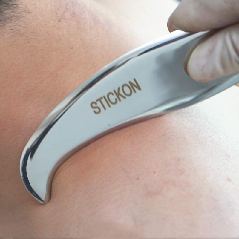 JustSun Gua Sha Scraper Soft Tissue Massage Tools Stainless Steel
