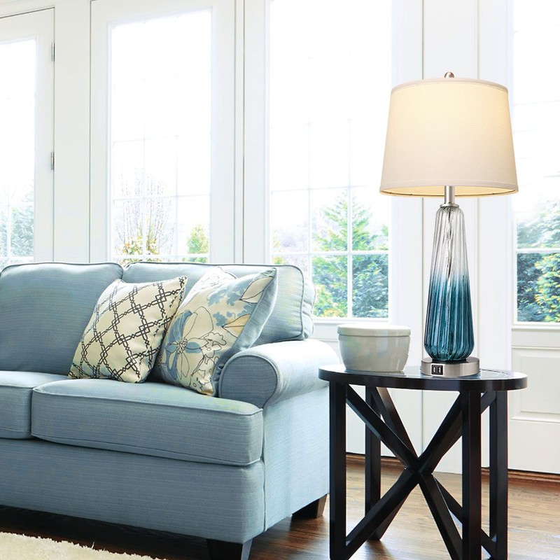 Table Lamps for Living Room with Touch Control, 3-Way Dimmable