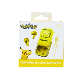 OTL Technologies PK1270 Pokémon Pikachu Slider TWS Earphones with LED Light Up Charging Case - Yellow