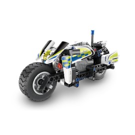 iM.Master Pull Back Racing Police Motorbike, 193 Piece (Can Combine with 5805)