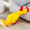 Vibrant Life Playful Buddy Yellow Chicken Dog Toy, Chew Level