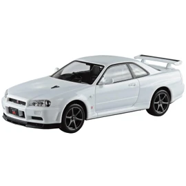 Aoshima Bunka Kyozai (AOSHIMA) 1/32 Raku Plastic Snap Kit No. 12-WH Nissan R34 Skyline GT-R White Color Coded Plastic Model (Automotive)